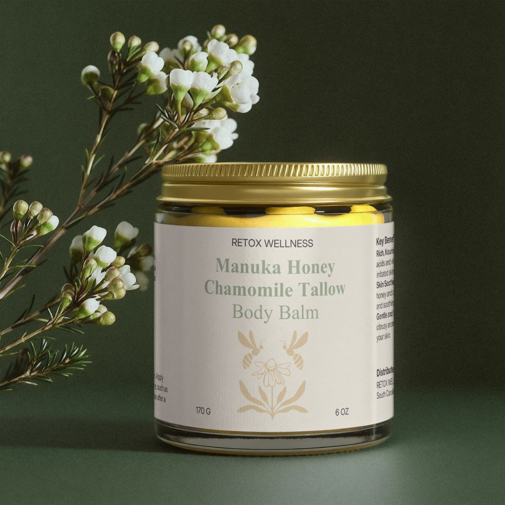 Manuka Honey Chamomile Tallow Body Balm