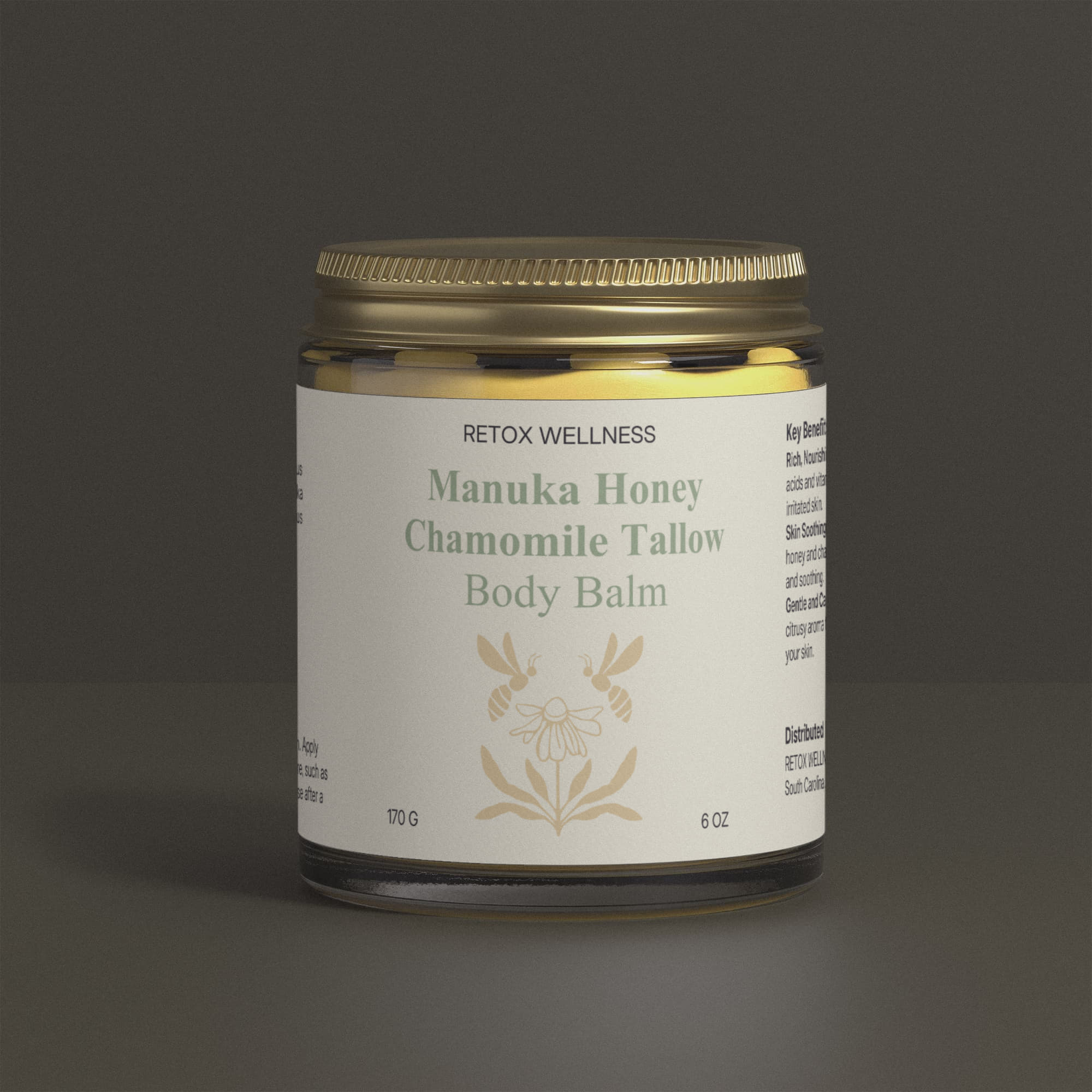 Manuka Honey Chamomile Tallow Body Balm