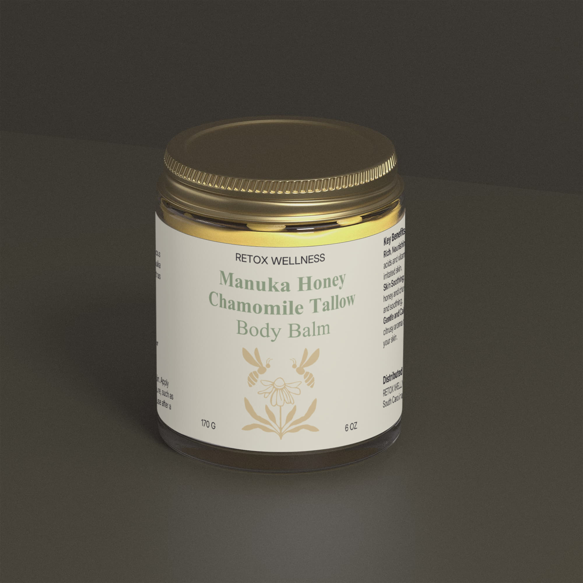 Manuka Honey Chamomile Tallow Body Balm
