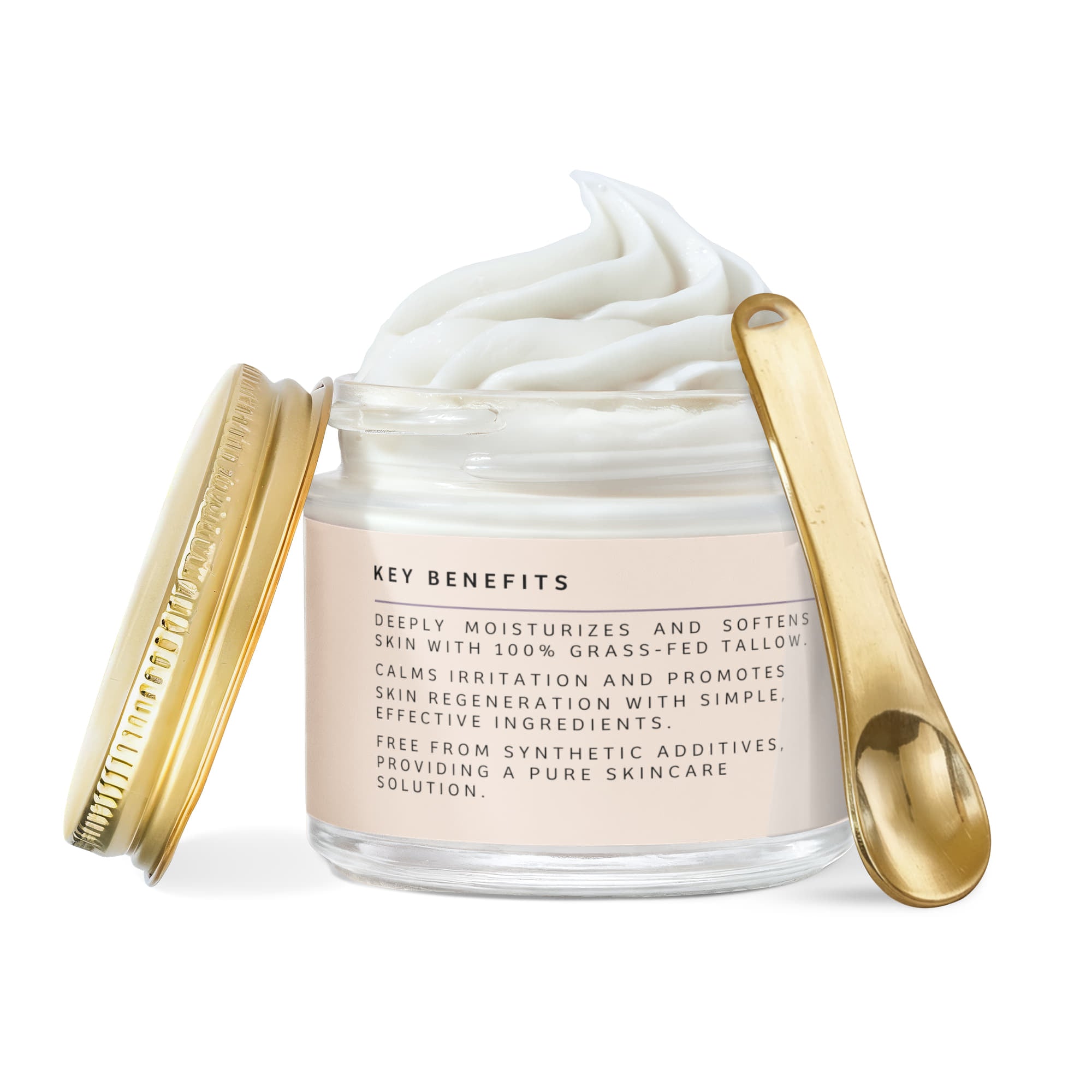 Whipped Grass-Fed Tallow Balm with Vanilla Bean