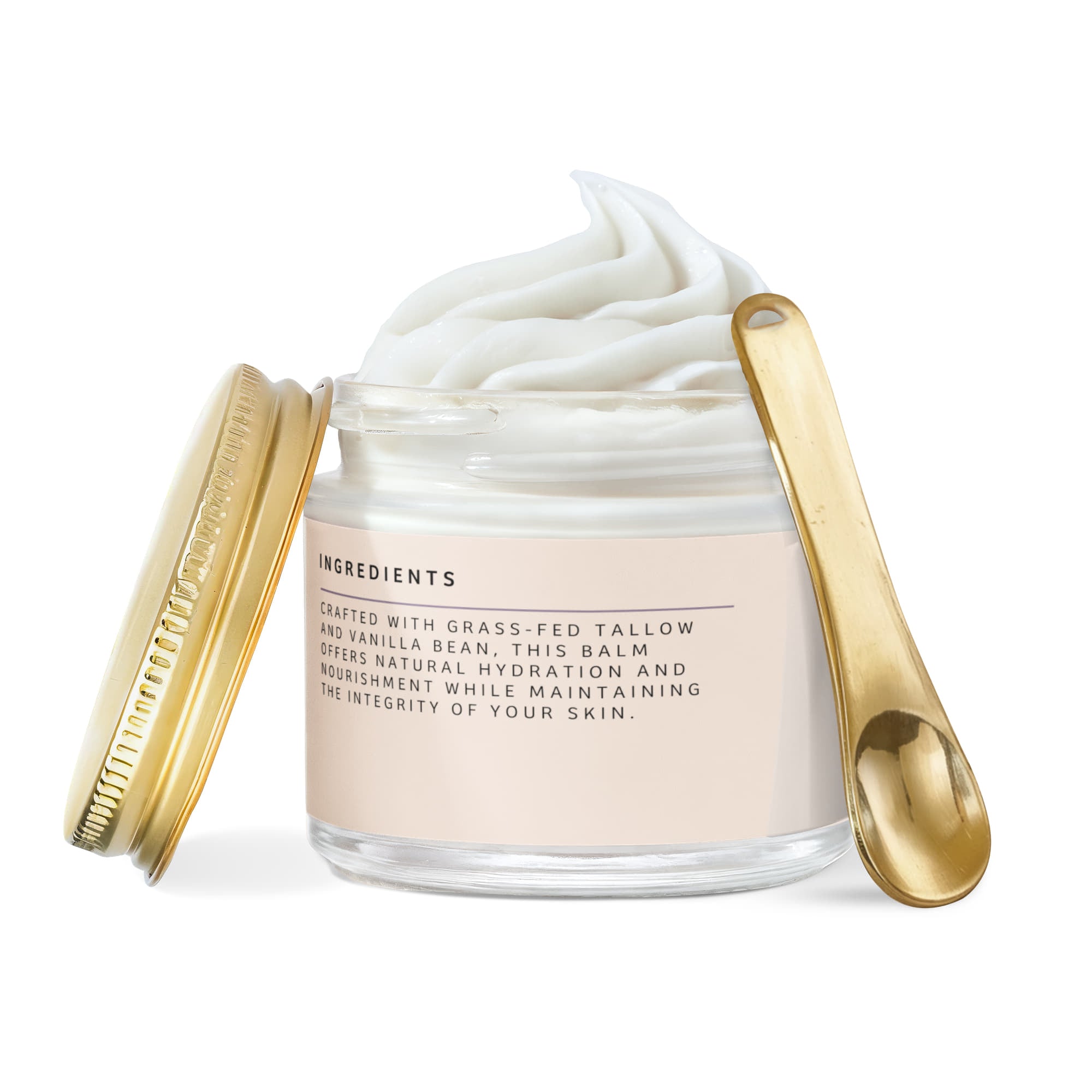 Whipped Grass-Fed Tallow Balm with Vanilla Bean
